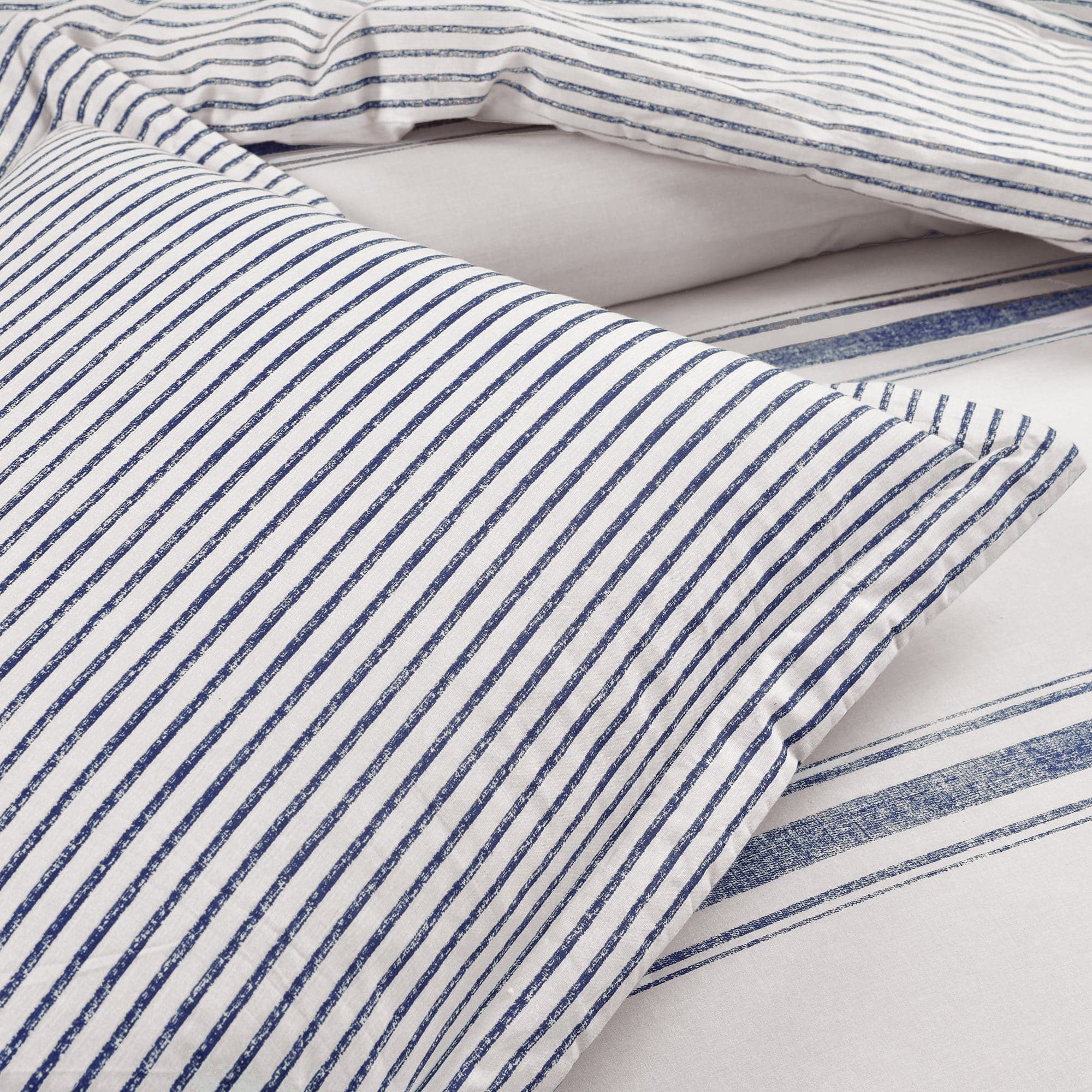Farmhouse Stripe 100% Cotton Duvet Cover Set-Tolkye
