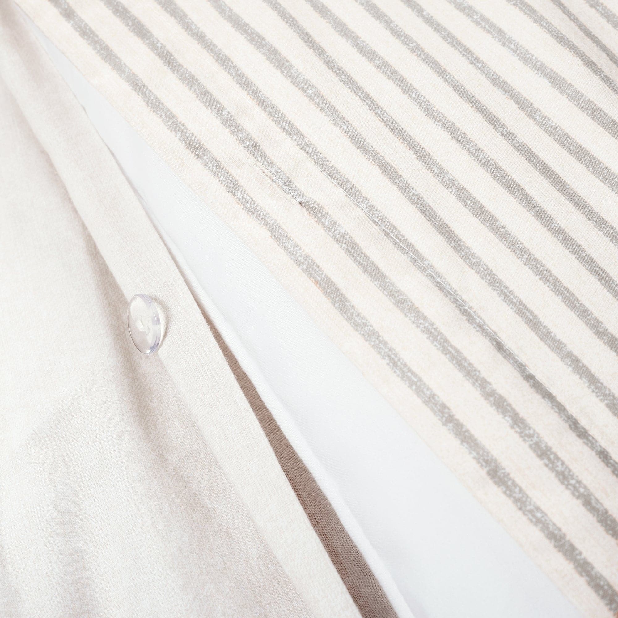 Farmhouse Stripe 100% Cotton Duvet Cover Set-Tolkye