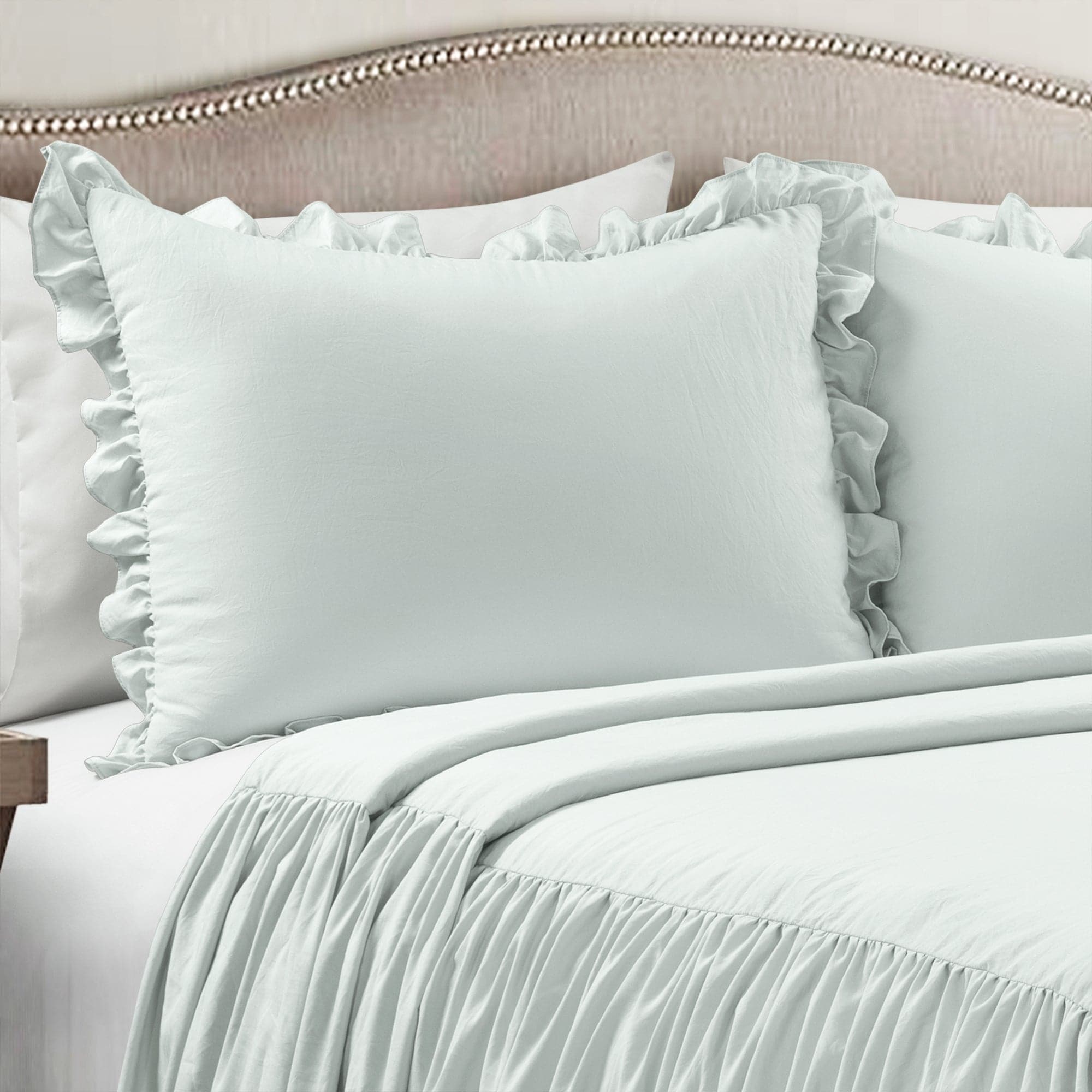 Ruffle Skirt Bedspread Set-Tolkye