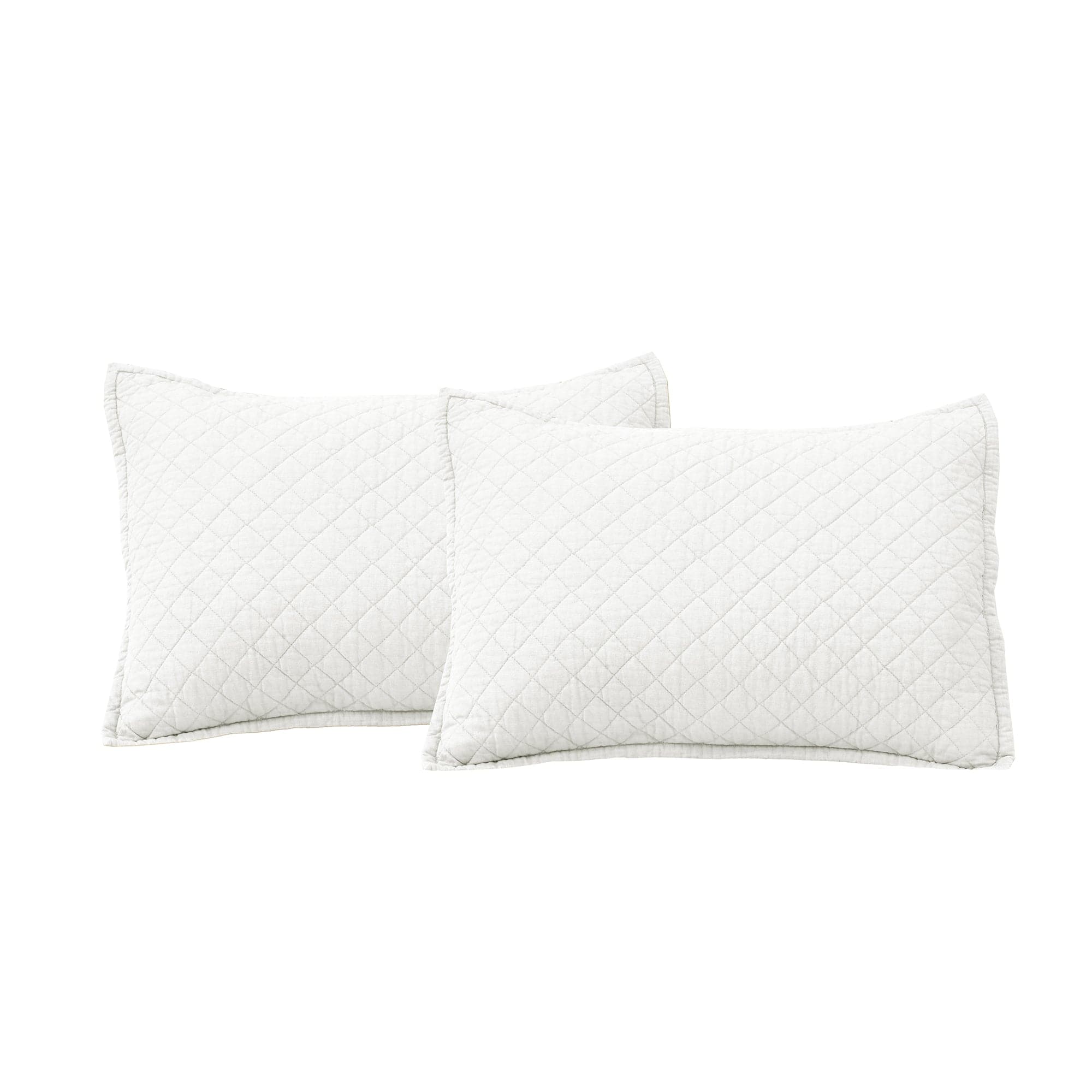 Belgian Flax Linen Rich Cotton Blend Quilt 3 Piece Set-Tolkye