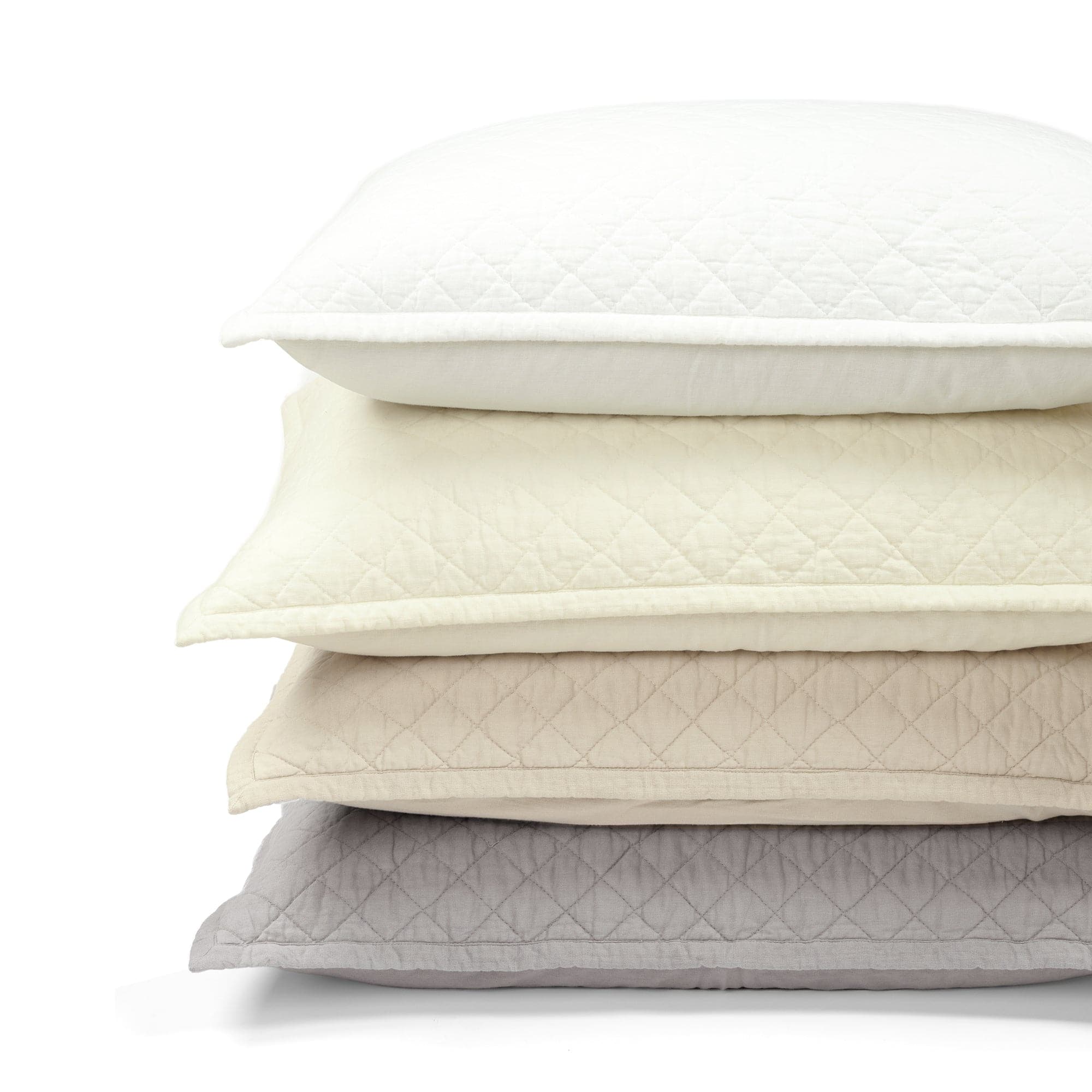 Belgian Flax Linen Rich Cotton Blend Quilt 3 Piece Set-Tolkye