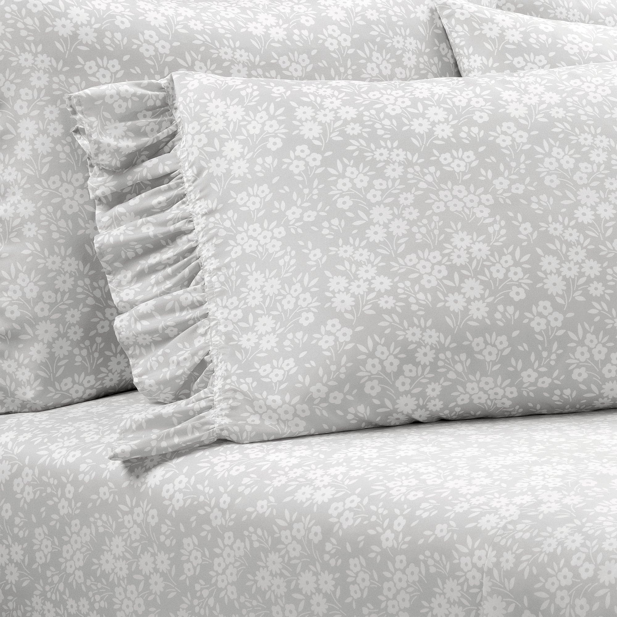 Garden Of Flowers Ruffle Sheet Set-Tolkye