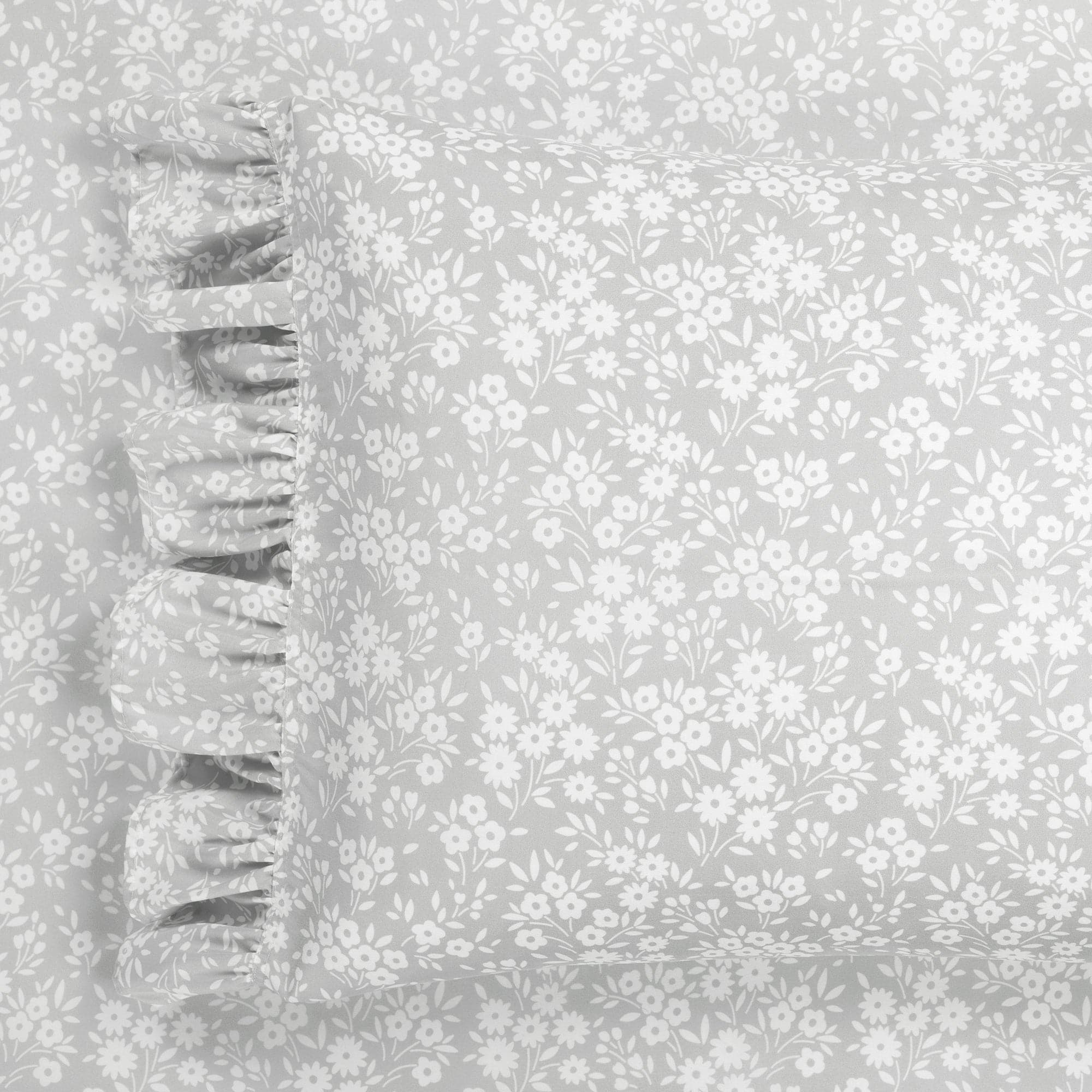 Garden Of Flowers Ruffle Sheet Set-Tolkye