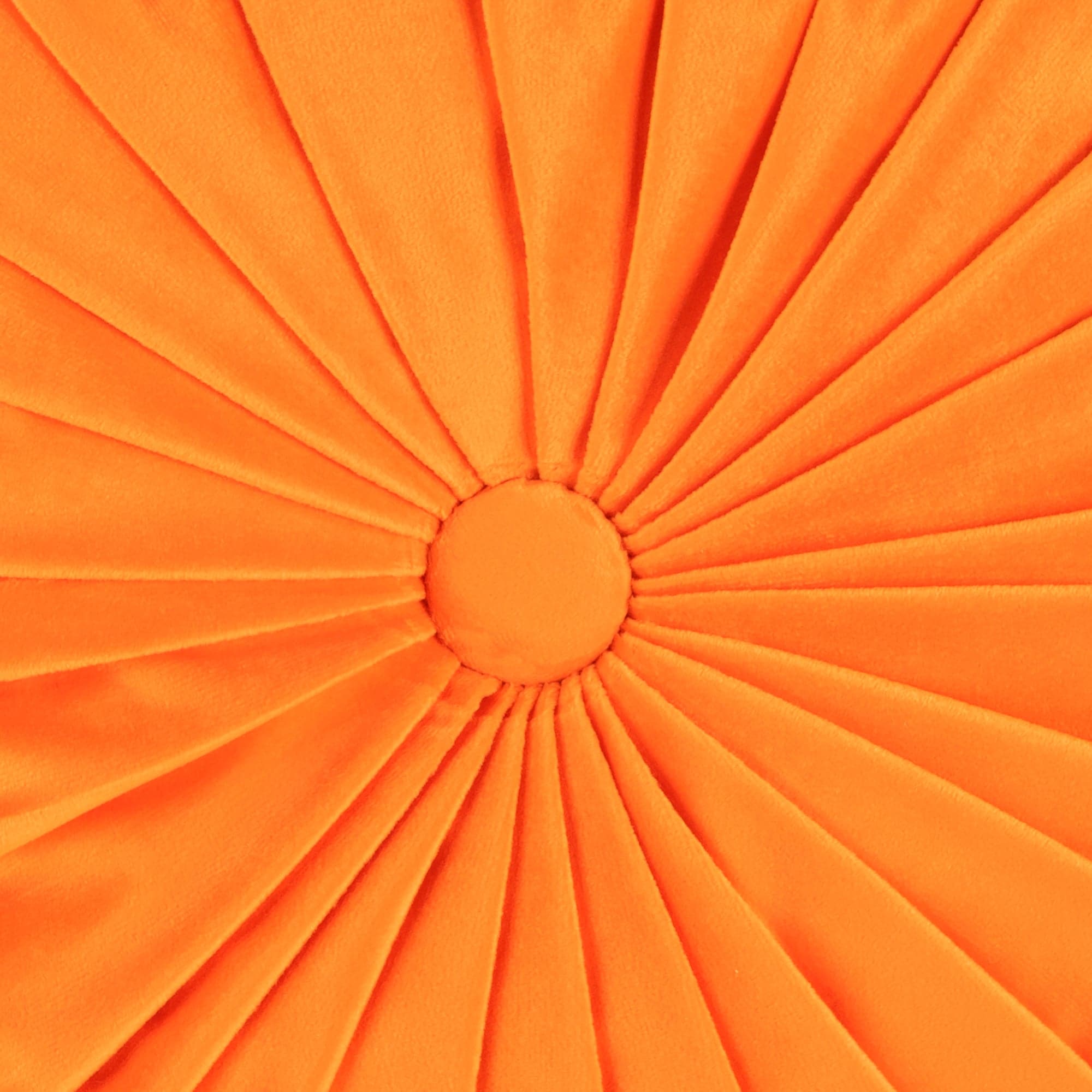Round Pleated Soft Velvet Throw Pillow-Tolkye