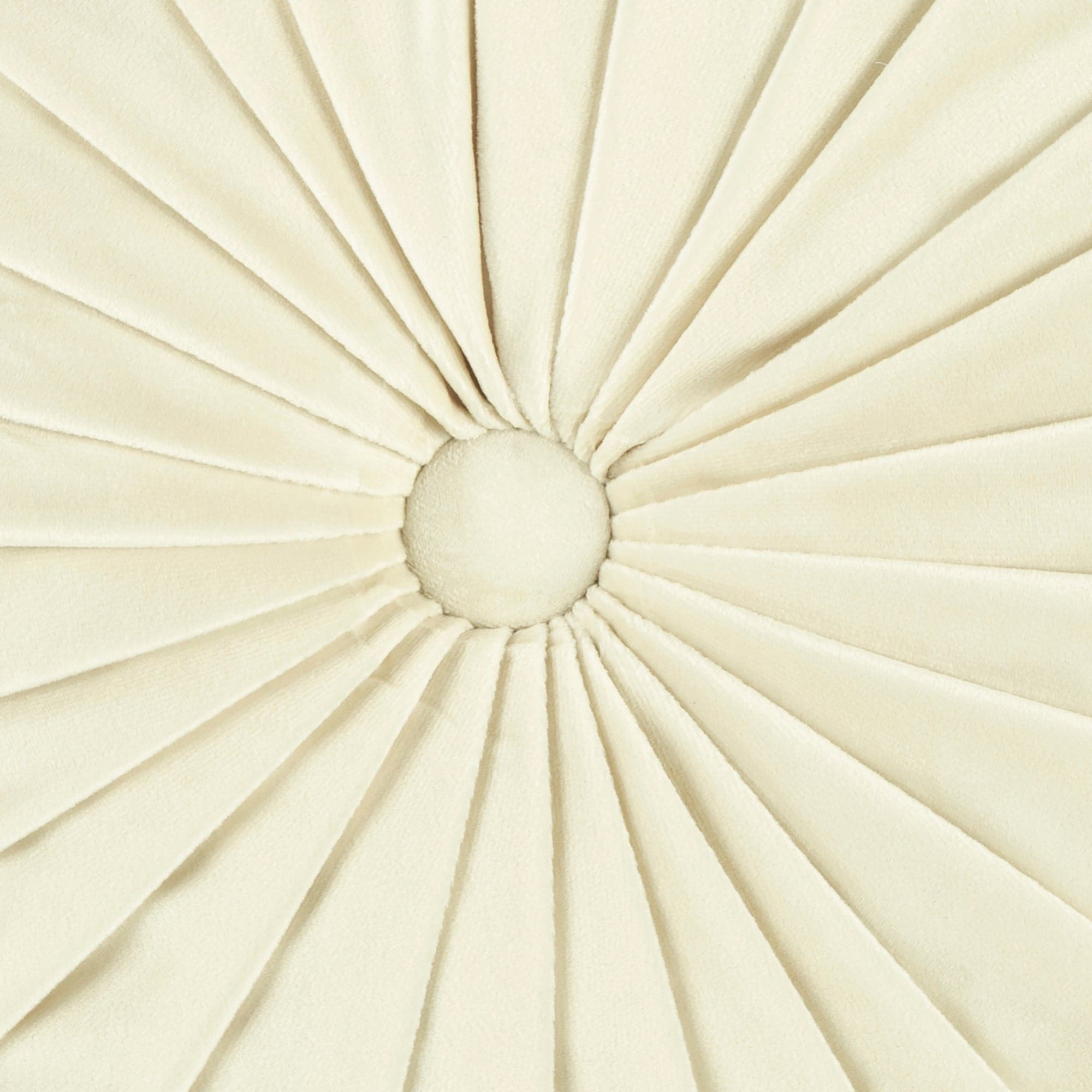 Round Pleated Soft Velvet Throw Pillow-Tolkye