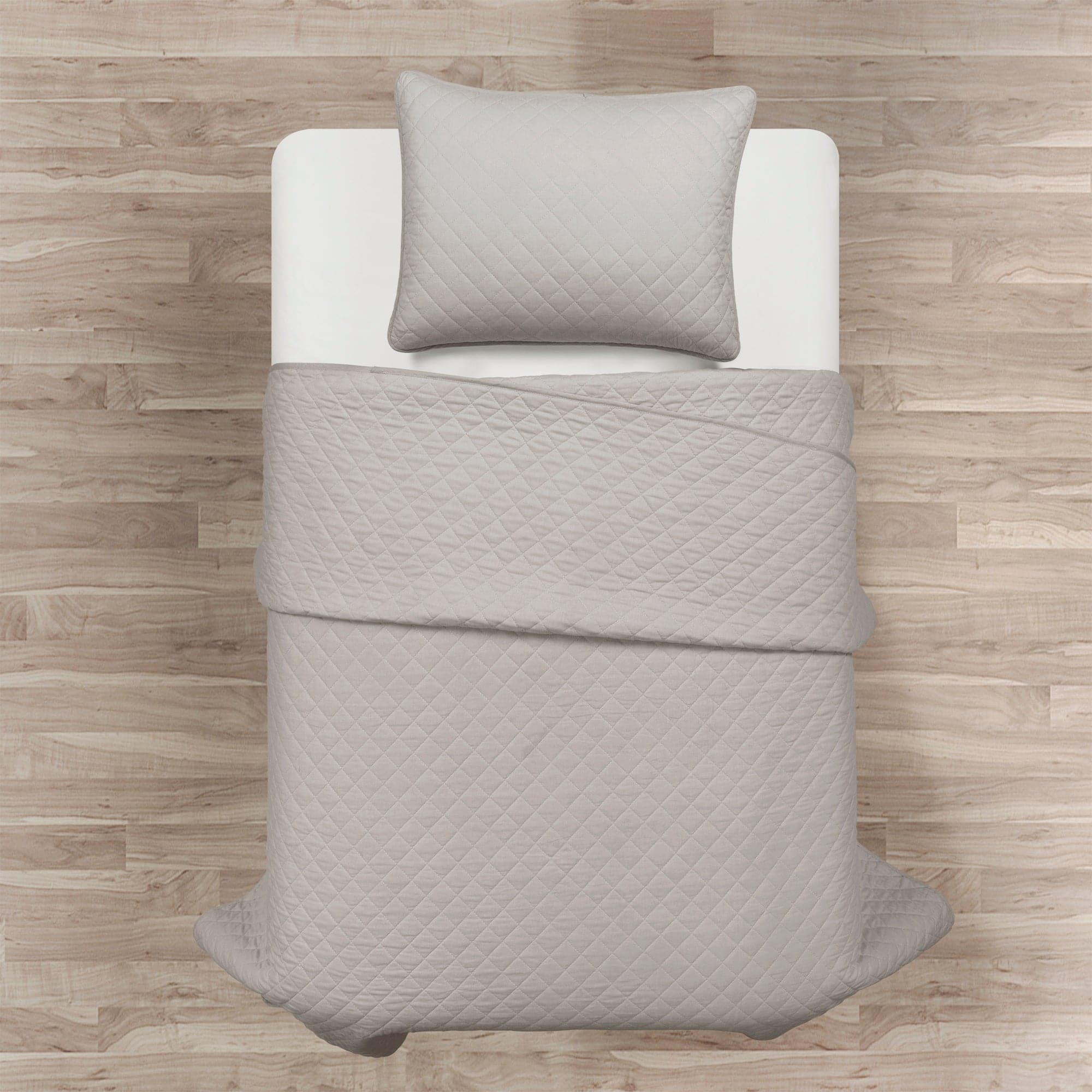 Ava Diamond Oversized Cotton Quilt Set-Tolkye