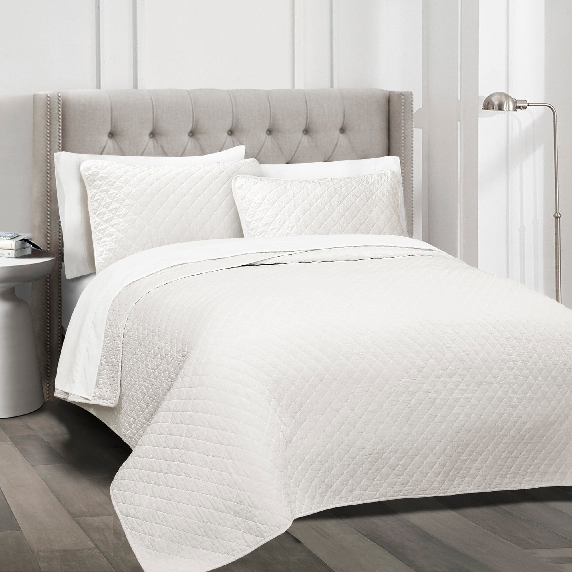 Ava Diamond Oversized Cotton Quilt Set-Tolkye