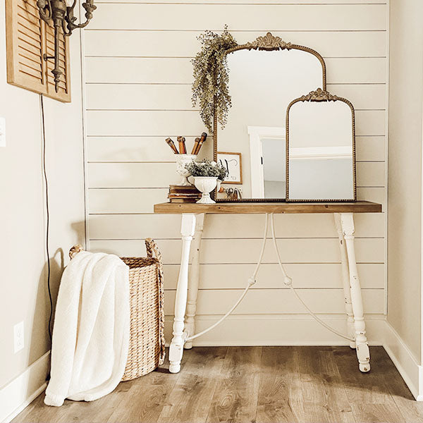 Turned Wood Architectural Console Table