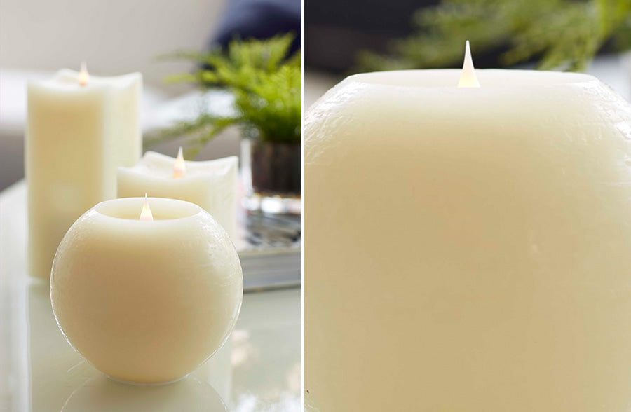 Round LED Candle with Timer