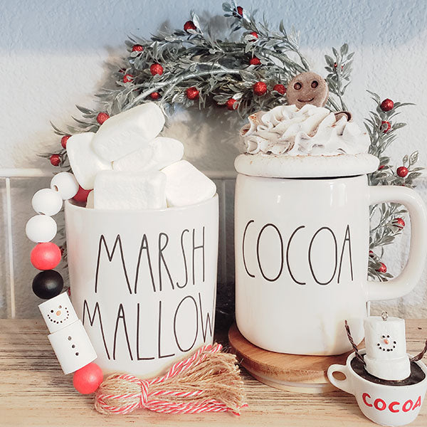 Christmas Beaded Garland with Tassels, Pick Your Style