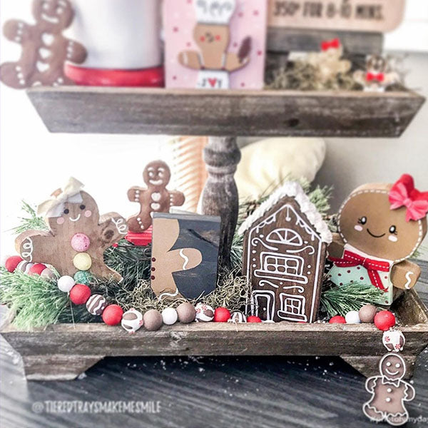 Christmas Beaded Garland with Tassels, Pick Your Style