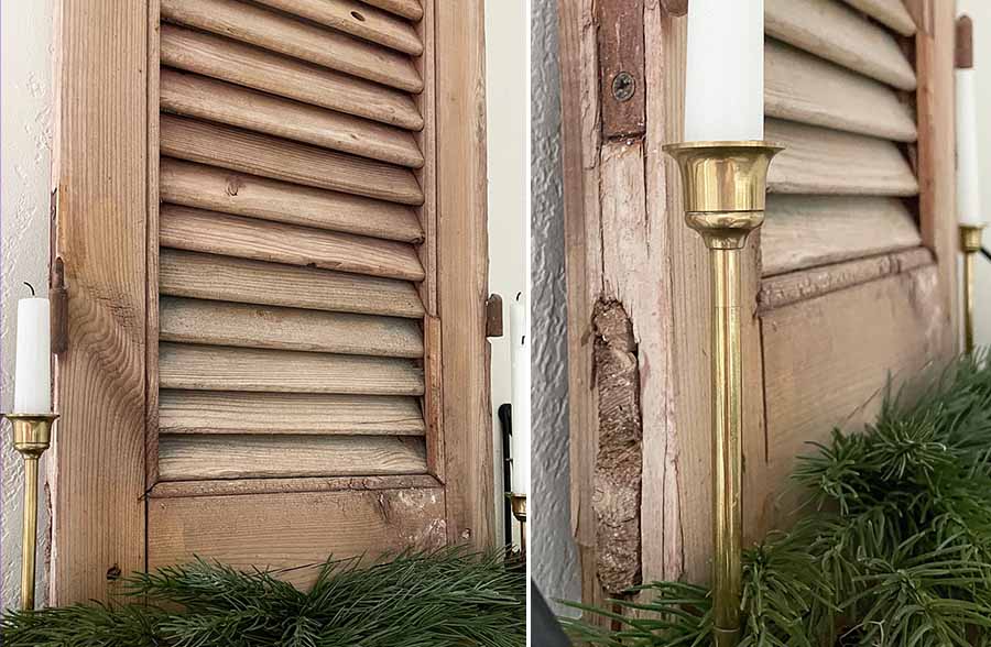 FOUND 44 Inch 1800s French Shutter