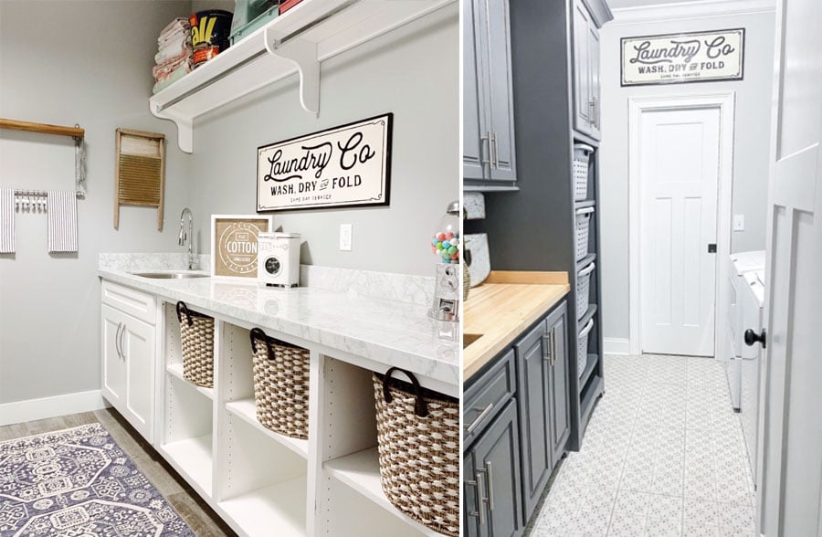 Metal "Laundry Co" Sign