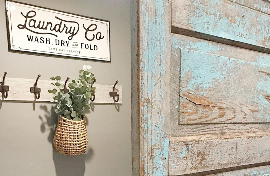 Metal "Laundry Co" Sign