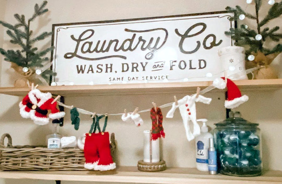 Metal "Laundry Co" Sign