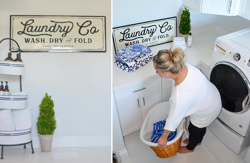 Metal "Laundry Co" Sign