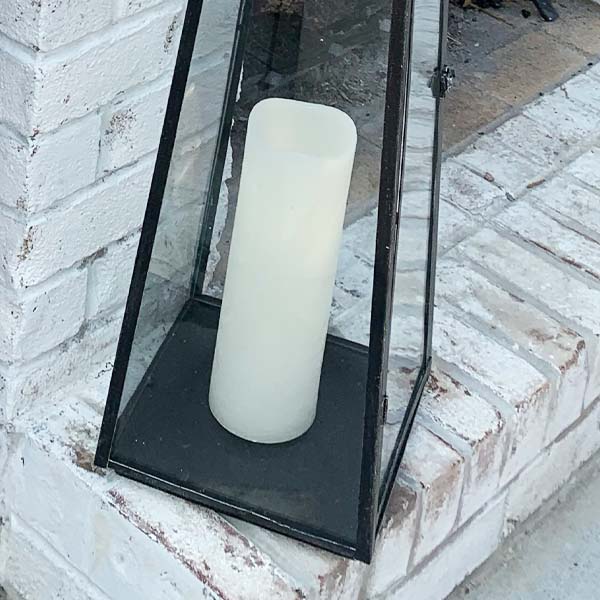 Geometric Iron Floor Lanterns, Set of 2