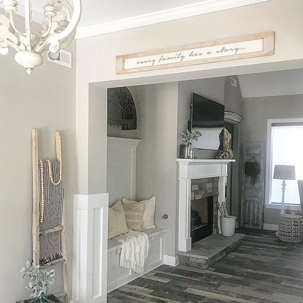 55 Inch Long Every Family Has A Story Wooden Sign