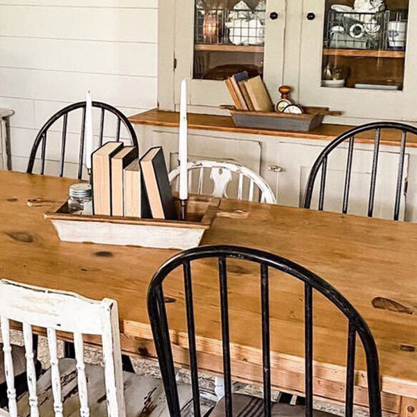 Distressed Wood Dough Bowls, Set of 3