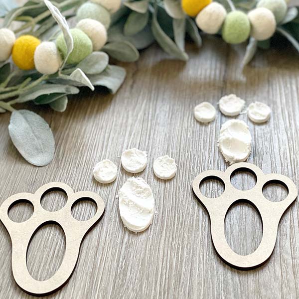 Bunny Rabbit Paws Stencils, Set of 2
