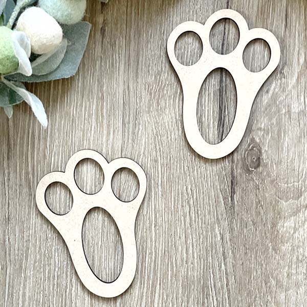 Bunny Rabbit Paws Stencils, Set of 2