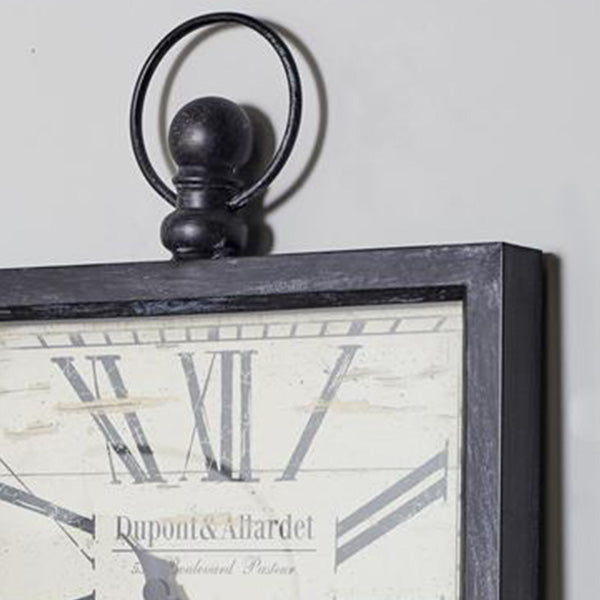 Dupont and Allardet Square Wall Clock