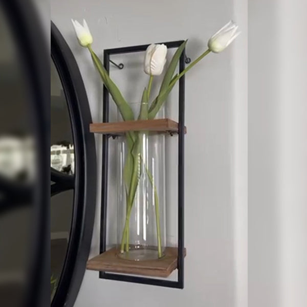 Metal Framed Hurricane Wall Sconce