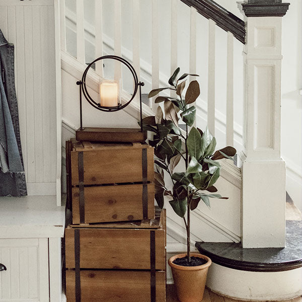 Iron Ring Floating Candle Holder