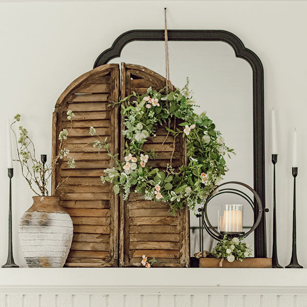 Iron Ring Floating Candle Holder