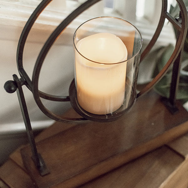 Iron Ring Floating Candle Holder