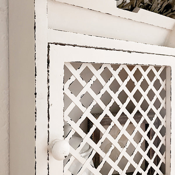 Multi-Functional Distressed Wood Hanging Organizer