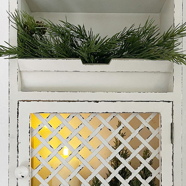 Multi-Functional Distressed Wood Hanging Organizer