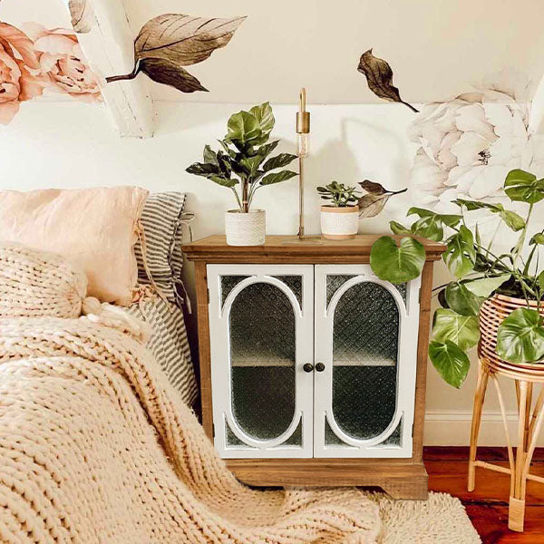 Two-Toned Wooden Storage Cabinet