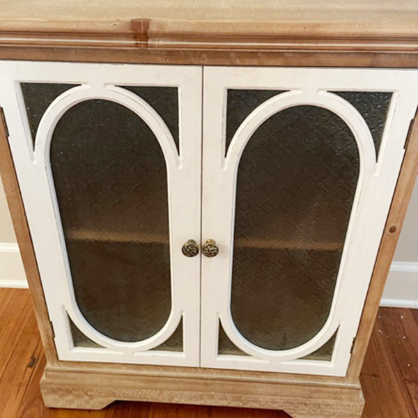 Two-Toned Wooden Storage Cabinet