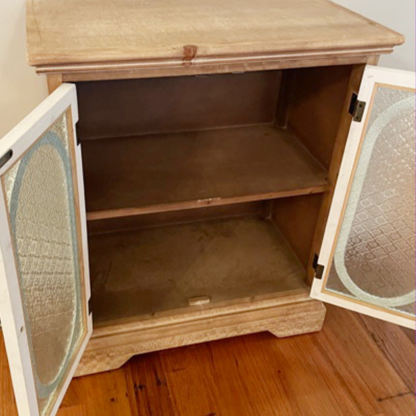 Two-Toned Wooden Storage Cabinet