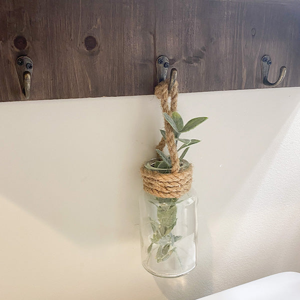 Old Fir Wood Hanging Cubbies with Hooks