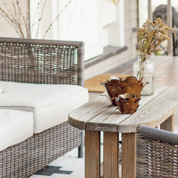 Metal Flower Blossom Candle Holders, Set of 2