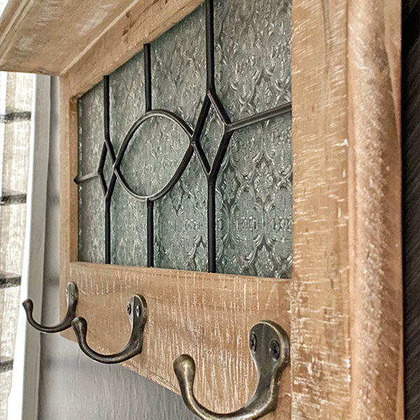 Glass Window Wall Hook Shelf