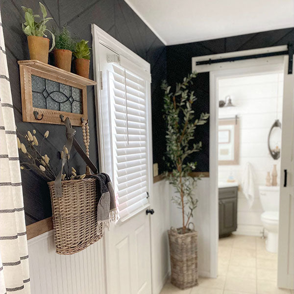 Glass Window Wall Hook Shelf