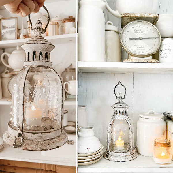 French Antique Style Candle Lantern
