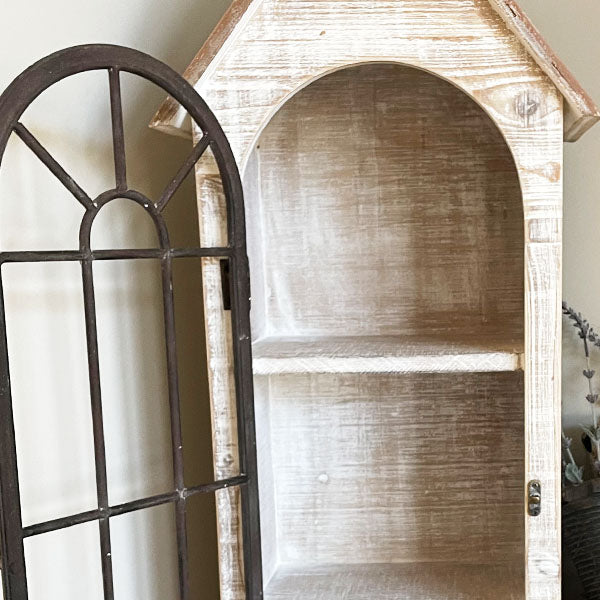 Three-Tiered Distressed House Cabinet