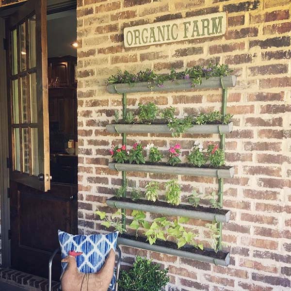 Five Tier Galvanized Wall Shelf