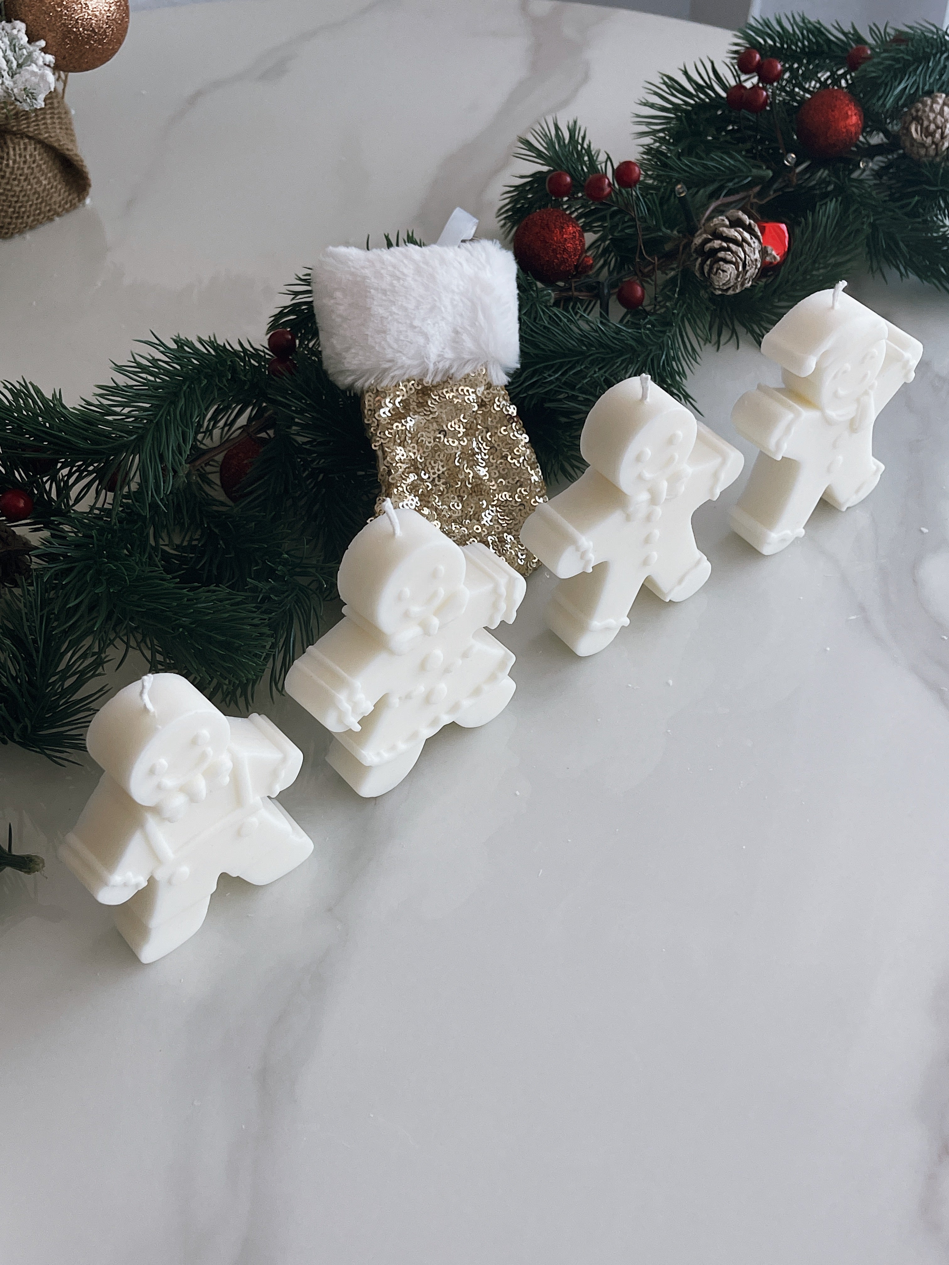 Gingerbread Family Set Candle