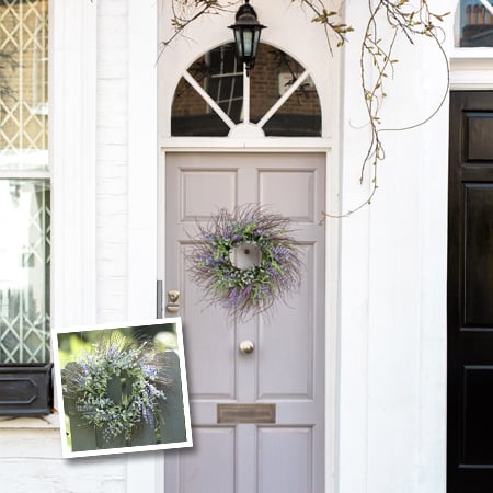 Lavender With Mixed Greenery Wreath, Pick Your Size