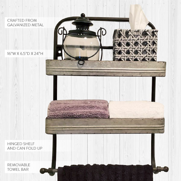Double Cookhouse Towel Rack