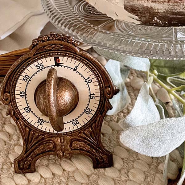 Antique Victorian Inspired Ornate Kitchen Timer