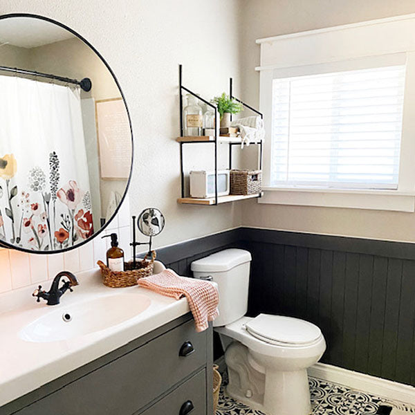 Round Storage Mirror | Modern Farmhouse