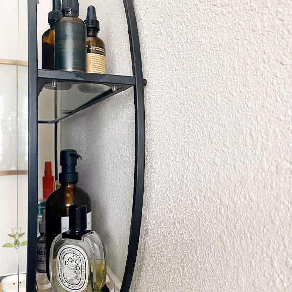 Round Storage Mirror | Modern Farmhouse