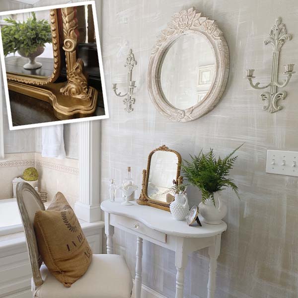 Ornate Gleaming Vanity Mirror