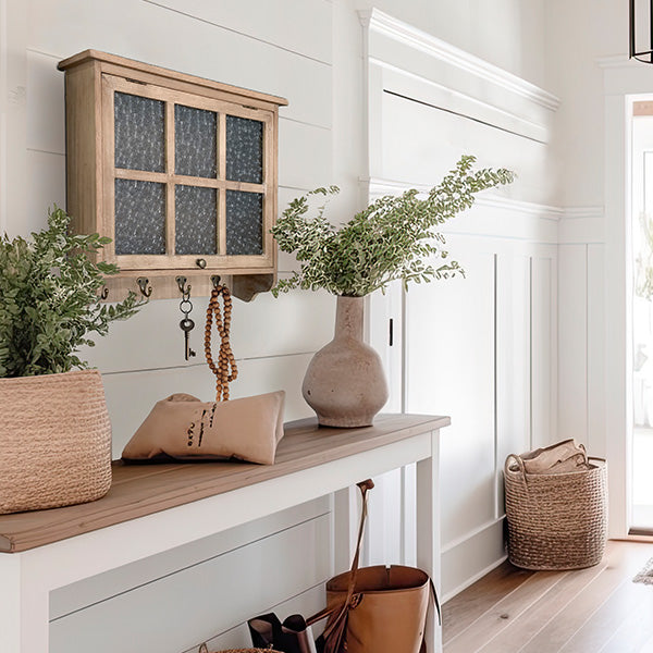 Multi-Functional Wooden Wall Cabinet